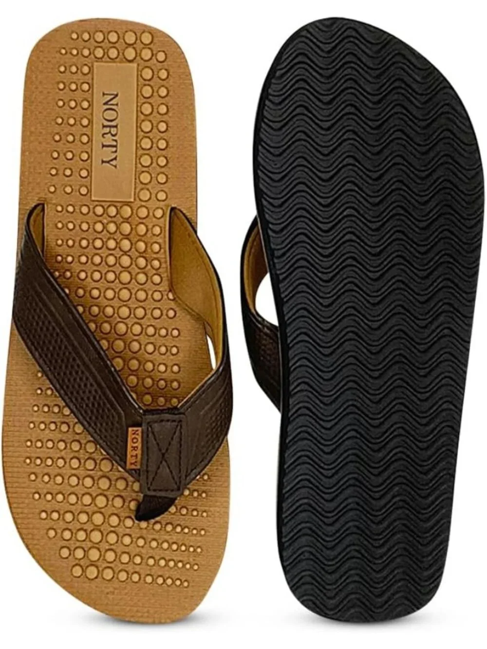 Norty Thong Men's Brown\Tan Footwear For Summer Comfortable Sandals Casual